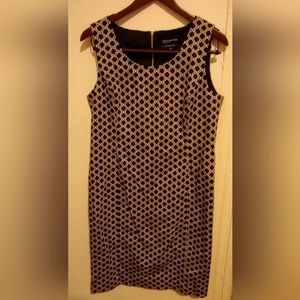 Navy Blue /Tan Casual Dress